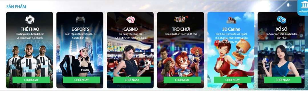 Kho game cá cược của Naga Casino là cực khủng